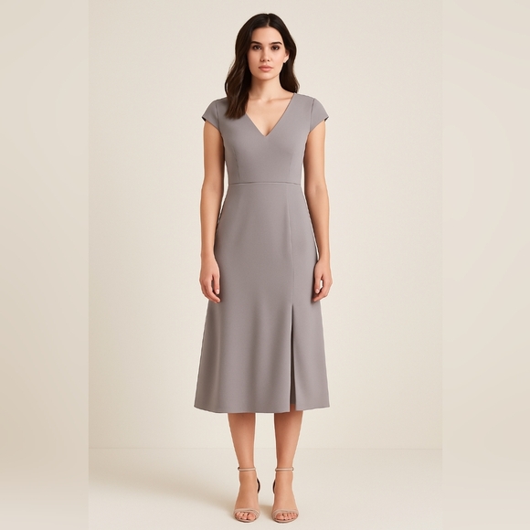 RW&Co Women’s Grey Midi Dress – Size 4 - Picture 1 of 6